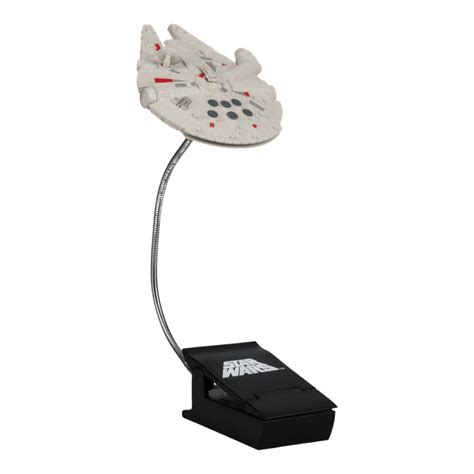 star wars millennium falcon clip on book light